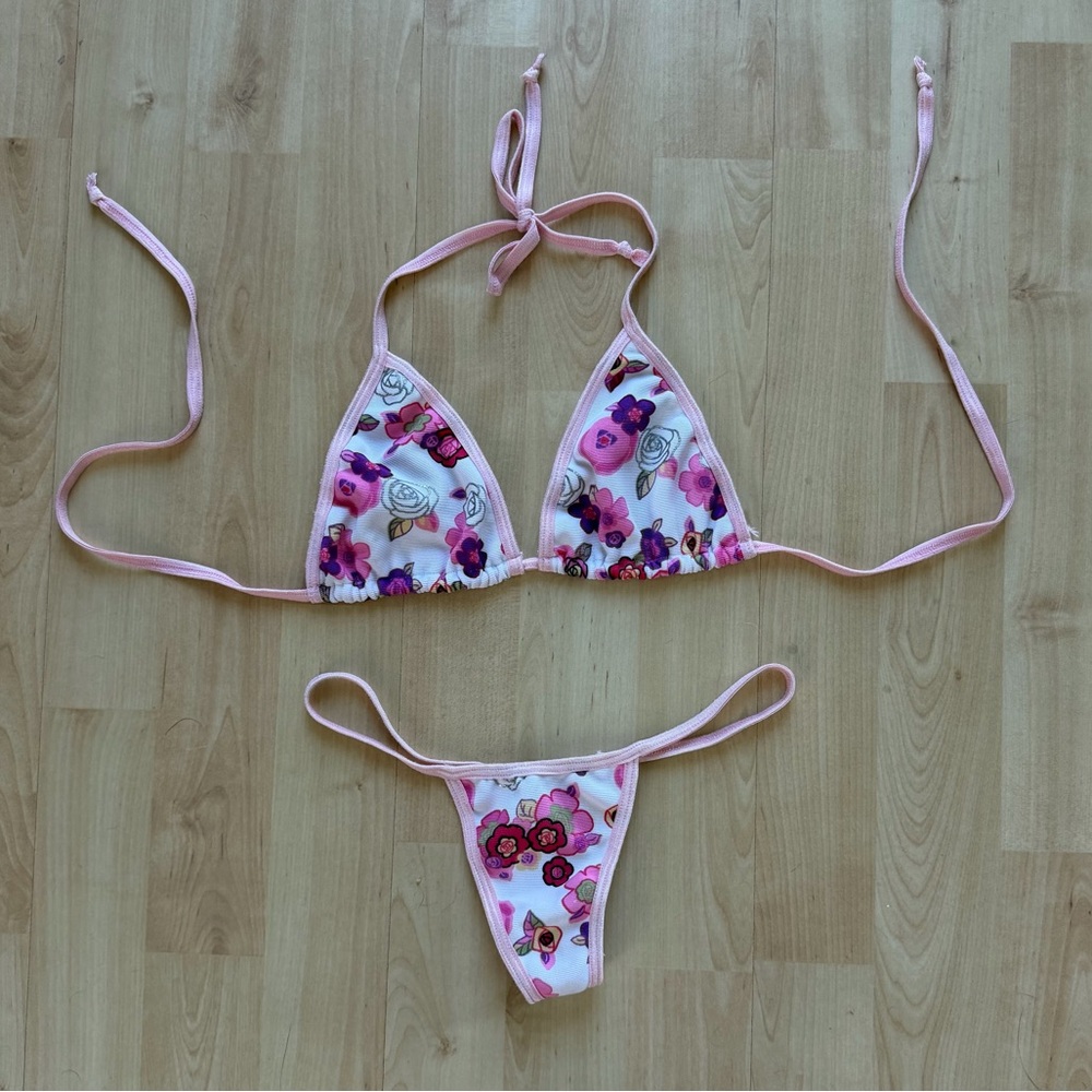 Chynna Dolls Floral Bikini Top & Bottom Set